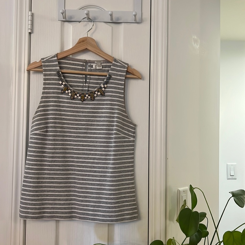 SOLD | J. Crew Embellished Sleeveless Top (small)